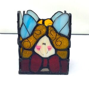Stained glass votive in very good condition